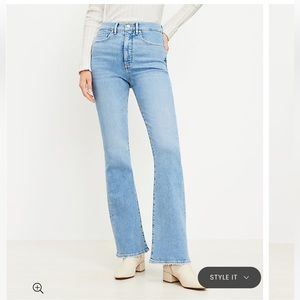 Loft High Rise Slim Flare jeans
